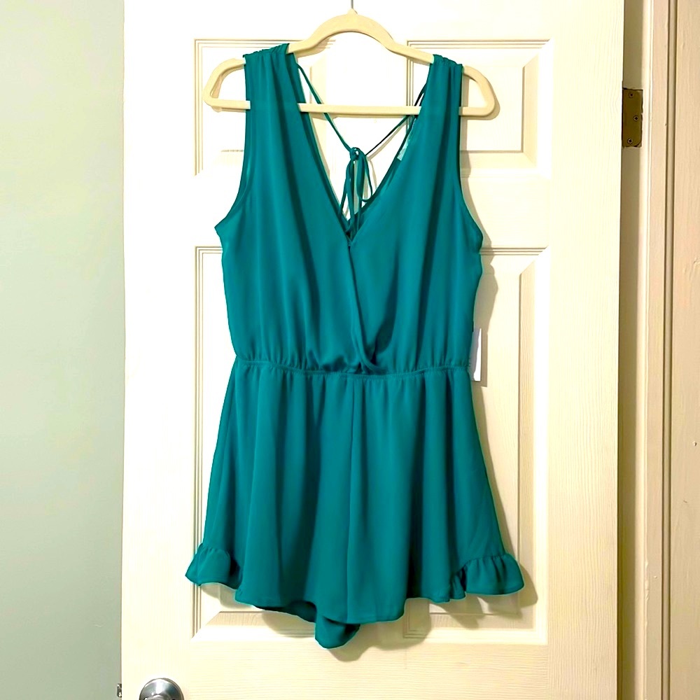 Teal Romper